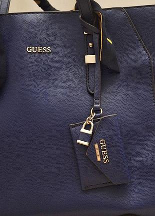 Синяя сумка-шопер guess amorette pochette оригинал