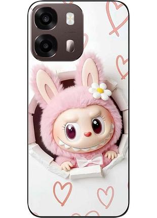 Силиконовый чехол epik для oppo a6s с принтом лабубу любовь