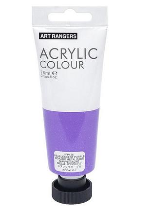 Акрилова фарба art ranger "metallic purple" пласт туб 75мл