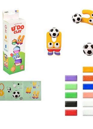Набір для творчості udo clay 11 шт., брикет 10 г (спорт)