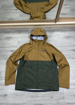Мужская куртка дождевик мембрана patagonia torrentshell 3l оригинал ветровка штормовка хаки патагония l