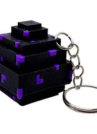 3d брелоки minecraft / майнкрафт dragon egg / яйцо дракона keychain, 3d печать