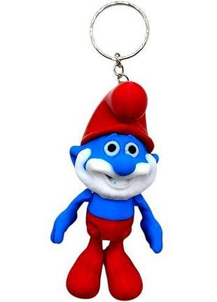 Брелок (3d друк) "smurf papa/смурф", 7.5 см