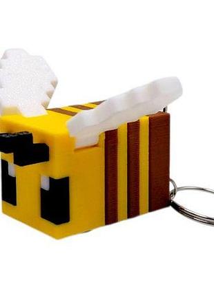 3d брелоки minecraft / майнкрафт bee/ пчелка keychain, 3d печать