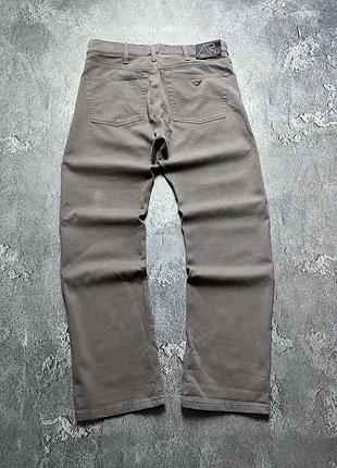 Vintage винтажные брюки armani jeans армани джинс big metal logo size 32/32 размер 32/32
