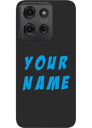 Именной чехол epik для motorola g75 5g бампер с именем печать на чехле