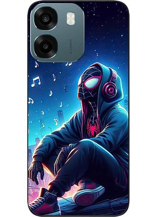 Силиконовый чехол epik для oppo a6 с принтом городской бит