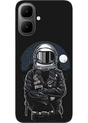 Силиконовый чехол бампер epik для infinix smart 10 (x6725) с картинкой космонавт и луна
