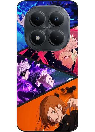 Чехол силиконовый epik для xiaomi redmi note 15 pro 4g с принтом jujutsu kaisen энергия проклятий