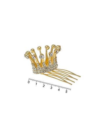 Заколка гребень с коронкой 5см (13345) вариант 02
