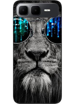 Силиконовый чехол epik для infinix smart 10 plus (x6725b) с изображением лев в очках