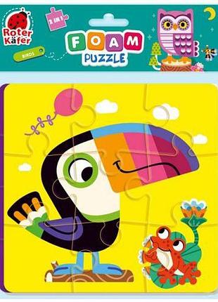 Мягкие пазлы 2в1 "foam puzzle: птицы"