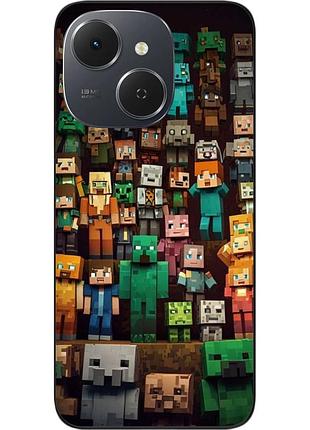 Чохол силіконовий epik для tecno spark 40c (km4k) з принтом minecraft світ блоків