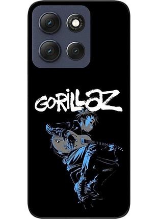 Силиконовый чехол epik для motorola g86 5g с принтом gorillaz уличный ритм