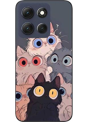 Чохол силіконовий epik для motorola g86 5g з принтом очі котів