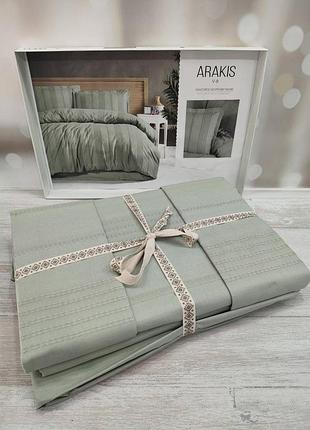 Постельное белье из эко хлопка clasy евро размер 200 на 220 см arakis