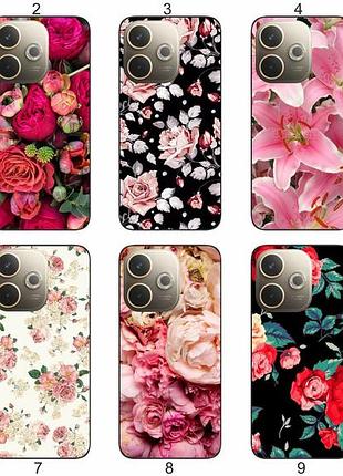 Силіконовий чохол квіти для oppo a5 pro яскравий квітковий принт