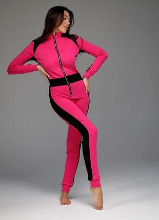 Женская пижама пожама sweetjama desire stripe с карманом на попе м розовая