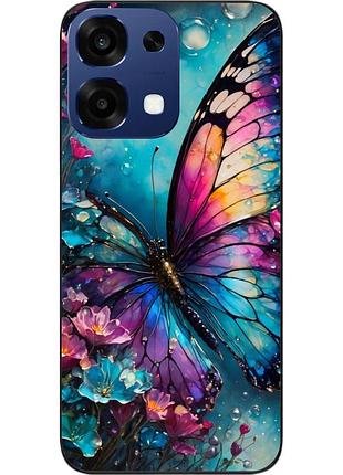 Чохол силіконовий epik для oppo a6 pro з зображенням райдужний метелик