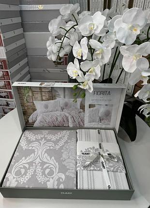 Постільна білизна clasy з ранфорсу полуторний розмір fiorita