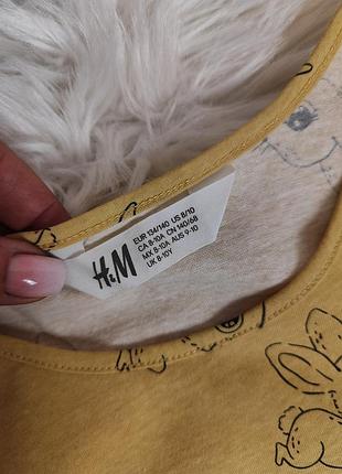 Детский жёлтый сарафан для девочки h&m размер 140 10