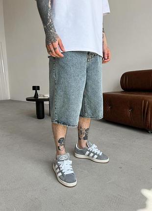 Широкие джинсовые шорты baggy в синем цвете 😍