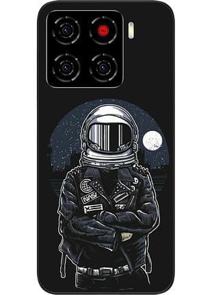 Силіконовий чохол бампер epik для zte blade a56 з картинкою космонавт та місяць