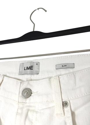 Белые женские джинсы slim lime 3