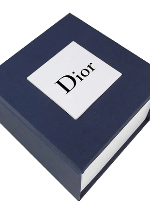 Подарочная упаковка для часов dior, коробка-футляр с подушкой, синяя с белым ( ibw108-14zo )