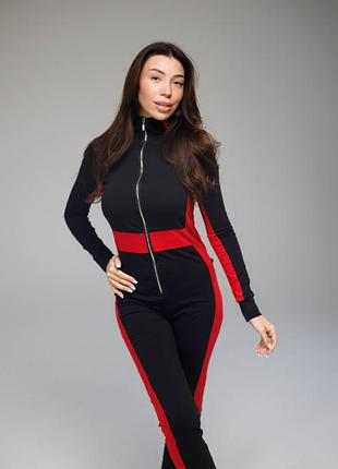 Женская пижама пожама sweetjama desire stripe с карманом на попе м черная