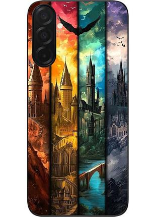 Силиконовый чехол epik для samsung galaxy a27 5g с принтом замки факультетов хогвартс