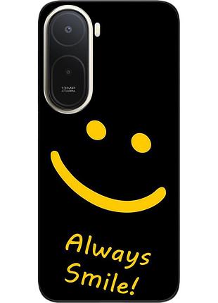 Чохол силіконовий epik для xiaomi redmi a7 pro з зображенням з написом always smile