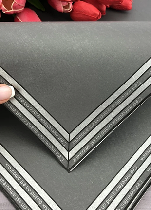 Калька для цветов "awesome" черная с белыми полосами 58×58 см, упаковка 10 шт