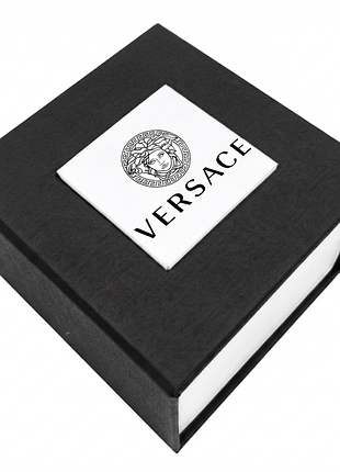 Подарочная упаковка - коробка для часов, versace черная с белым ( ibw108-18bo )