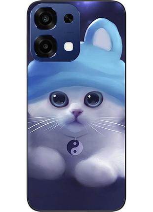 Бампер силіконовий чохол epik для oppo a6 pro з принтом cat