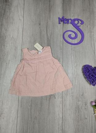 Платье для новорождённой девочки primark без рукавов розовое размер 86/92 (18-24 месяца)