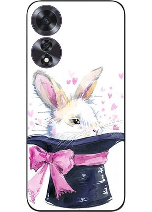 Чехол силиконовый epik для oppo a60 4g с картинкой кролик