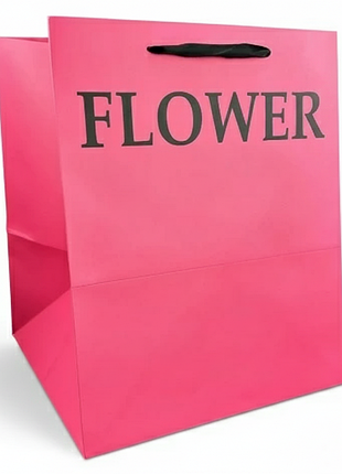 Пакеты для цветов "flower" 32х32х40 см см розовый (упаковка 2 шт)