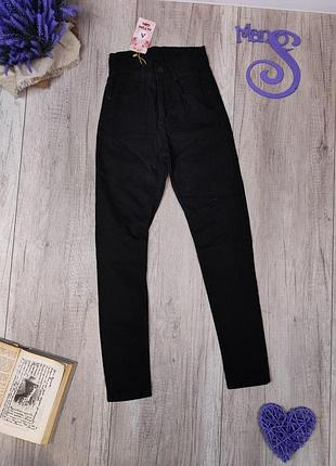 Детские джинсы для девочки altun jeans чёрные размеры 146 (11 лет)