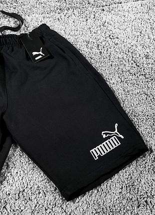 Мужские шорты puma черные 2