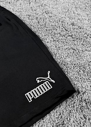 Мужские шорты puma черные 3