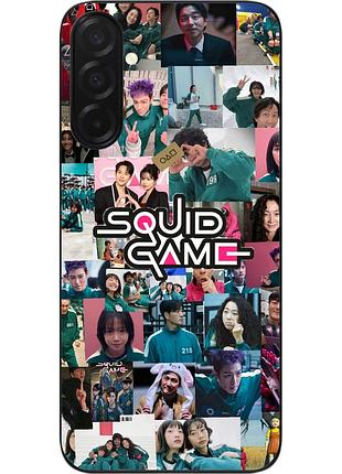 Силиконовый чехол epik для samsung galaxy a57 с изображением squid game fan collage