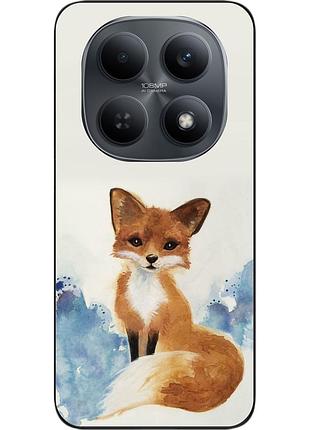 Силиконовый чехол epik для xiaomi redmi note 15 4g / 5g с принтом лиса