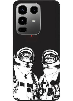 Силиконовый чехол бампер epik для infinix note 50 (x6858) космонавты коты
