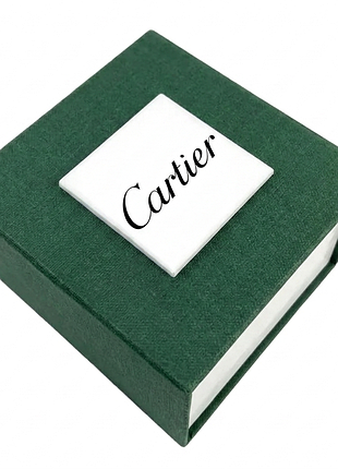 Подарочная упаковка для часов cartier, коробка-футляр с подушкой, зеленая с белым ( ibw108-17go )