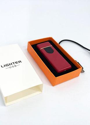 Сенсорная зажигалка с зарядкой от юсб, экономичная зажигалка с usb зарядкой юсб zw-69