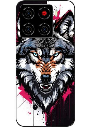 Чохол силіконовий epik для zte blade a56 з принтом дикий погляд