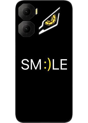 Чехол силиконовый epik для zte nubia neo 3 5g с изображением с надписью smile mood