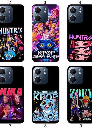 Силиконовый чехол kpop demon hunters для oppo a5x кей-поп дизайн