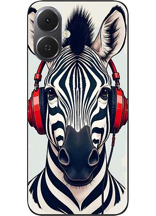Чохол силіконовий epik для tecno spark go 2 (km4) з принтом зебра у ритмі